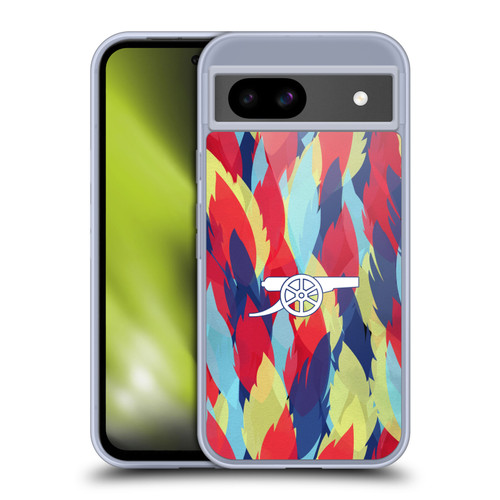 Arsenal FC Training Patterns Multicolour Soft Gel Case for Google Pixel 8a