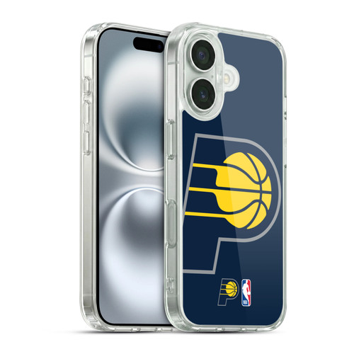 NBA Indiana Pacers Logo Oversized Soft Gel Case for Apple iPhone 16 & MagSafe