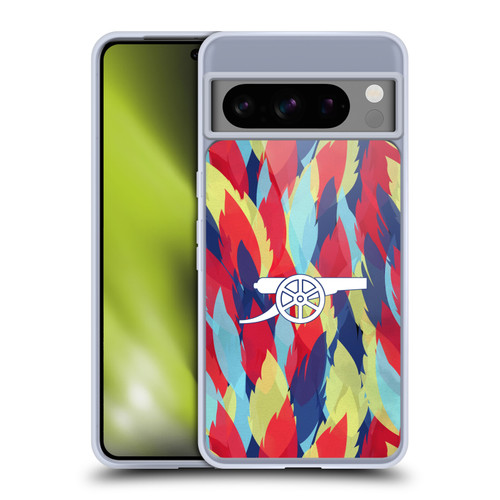Arsenal FC Training Patterns Multicolour Soft Gel Case for Google Pixel 8 Pro