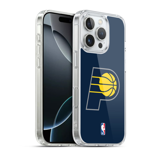 NBA Indiana Pacers Logo Navy Blue Soft Gel Case for Apple iPhone 16 Pro & MagSafe