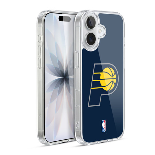 NBA Indiana Pacers Logo Navy Blue Soft Gel Case for Apple iPhone 17