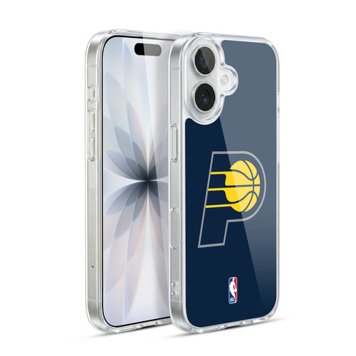 NBA Indiana Pacers Logo Navy Blue Soft Gel Case for Apple iPhone 17