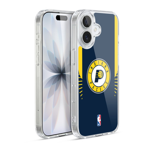 NBA Indiana Pacers Logo Navy Design Soft Gel Case for Apple iPhone 17