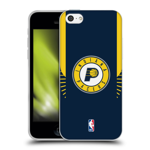 NBA Indiana Pacers Logo Navy Design Soft Gel Case for Apple iPhone 5c