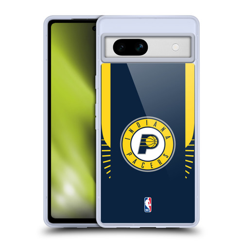 NBA Indiana Pacers Logo Navy Design Soft Gel Case for Google Pixel 7a