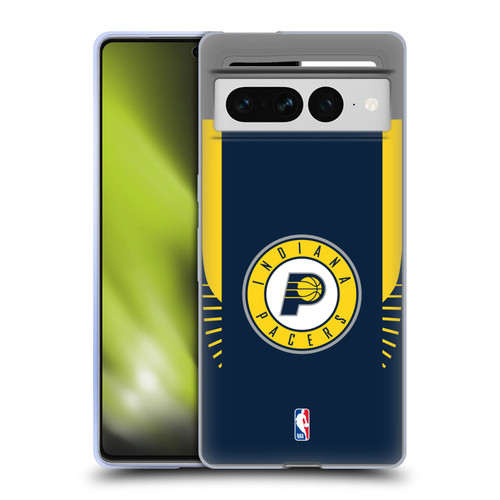 NBA Indiana Pacers Logo Navy Design Soft Gel Case for Google Pixel 7 Pro