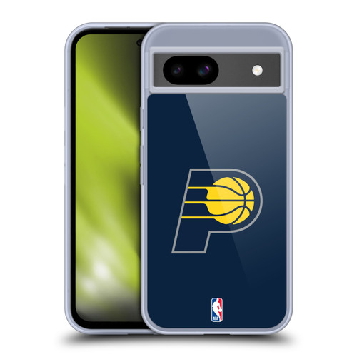 NBA Indiana Pacers Logo Navy Blue Soft Gel Case for Google Pixel 8a