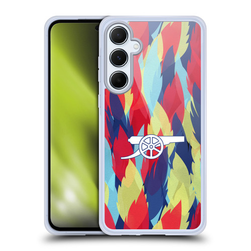 Arsenal FC Training Patterns Multicolour Soft Gel Case for Samsung Galaxy A55 5G