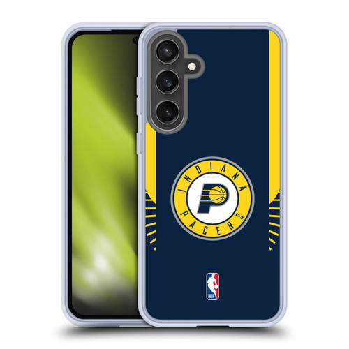 NBA Indiana Pacers Logo Navy Design Soft Gel Case for Samsung Galaxy S24 FE & MagSafe