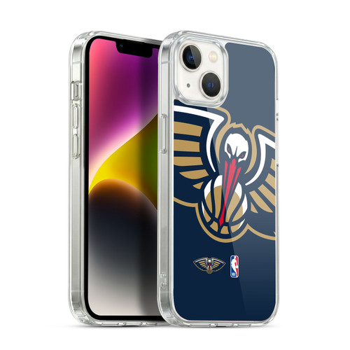 NBA New Orleans Pelicans Logo Oversized Soft Gel Case for Apple iPhone 14 Plus & MagSafe