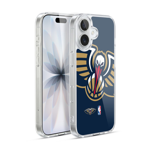 NBA New Orleans Pelicans Logo Oversized Soft Gel Case for Apple iPhone 17