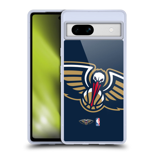 NBA New Orleans Pelicans Logo Oversized Soft Gel Case for Google Pixel 7a