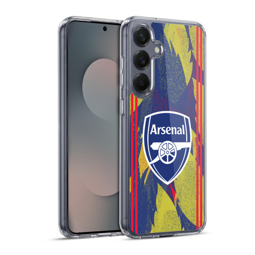 Arsenal FC Training Patterns Urban Soft Gel Case for Samsung Galaxy S25+ & MagSafe