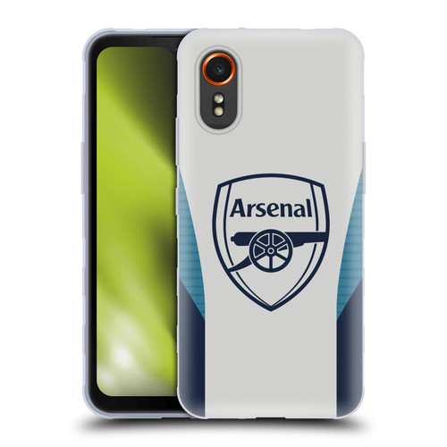 Arsenal FC Training Patterns Grey Soft Gel Case for Samsung Galaxy Xcover7 5G