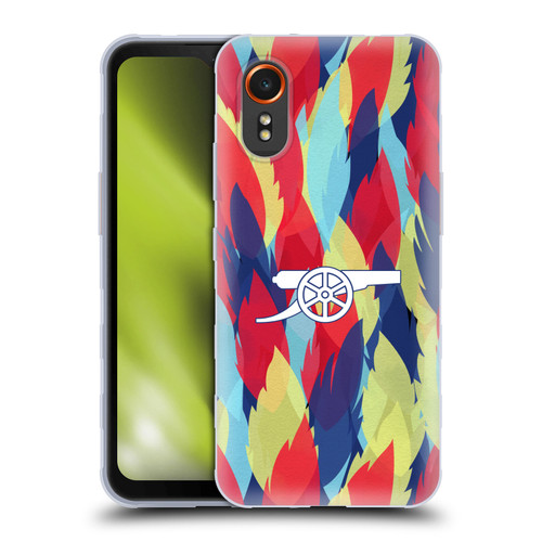 Arsenal FC Training Patterns Multicolour Soft Gel Case for Samsung Galaxy Xcover7 5G