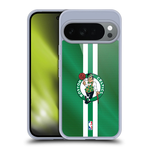 NBA Boston Celtics Stripes Soft Gel Case for Google Pixel 10