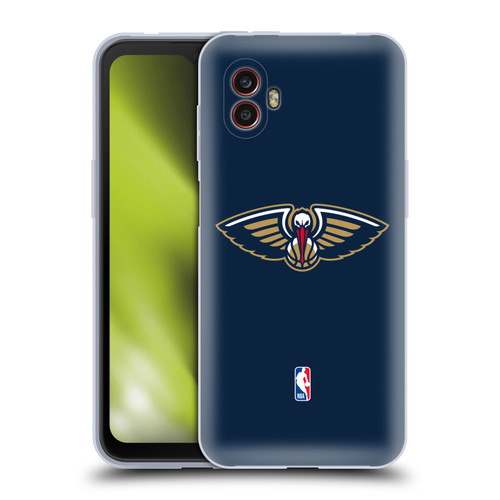 NBA New Orleans Pelicans Logo Navy Blue Soft Gel Case for Samsung Galaxy Xcover6 Pro/Pro2