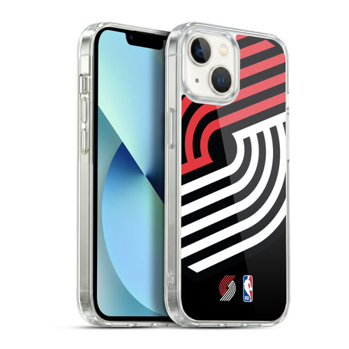 NBA Portland Trail Blazers Logo Oversized Soft Gel Case for Apple iPhone 13