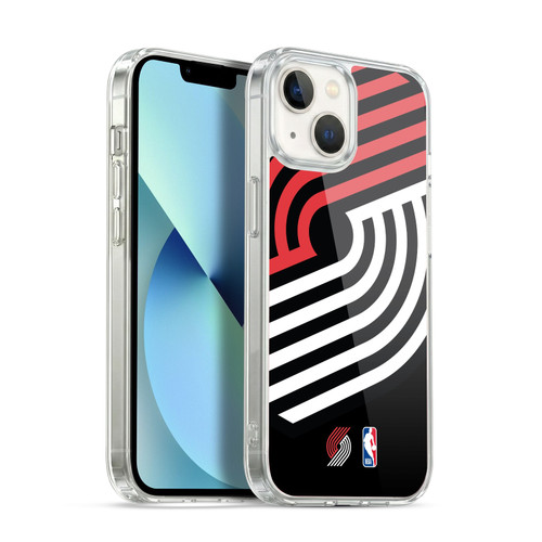 NBA Portland Trail Blazers Logo Oversized Soft Gel Case for Apple iPhone 13