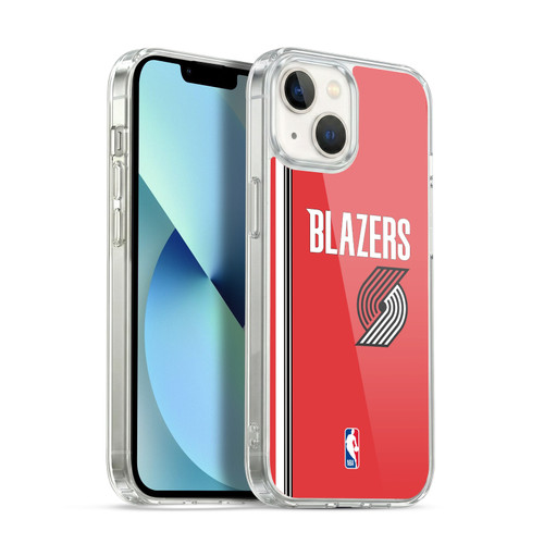 NBA Portland Trail Blazers Logo Retro Design Soft Gel Case for Apple iPhone 13