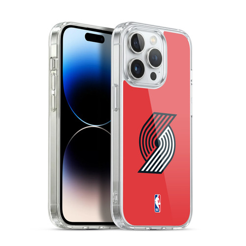 NBA Portland Trail Blazers Logo Red Soft Gel Case for Apple iPhone 13 Pro & MagSafe