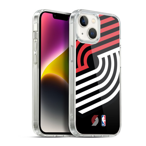 NBA Portland Trail Blazers Logo Oversized Soft Gel Case for Apple iPhone 14
