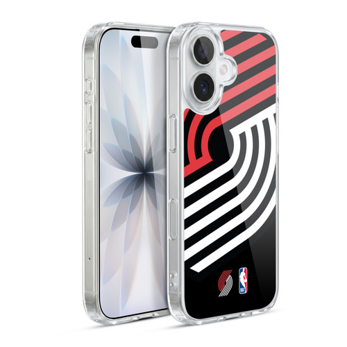 NBA Portland Trail Blazers Logo Oversized Soft Gel Case for Apple iPhone 17