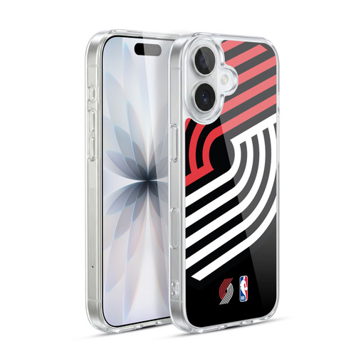 NBA Portland Trail Blazers Logo Oversized Soft Gel Case for Apple iPhone 17