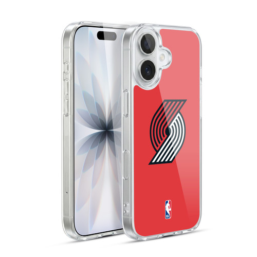 NBA Portland Trail Blazers Logo Red Soft Gel Case for Apple iPhone 17