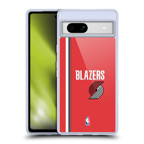 NBA Portland Trail Blazers Logo Retro Design Soft Gel Case for Google Pixel 7a