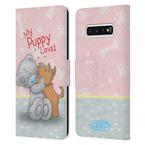 Me To You Classic Tatty Teddy Dog Pet Leather Book Wallet Case Cover For Samsung Galaxy S10
