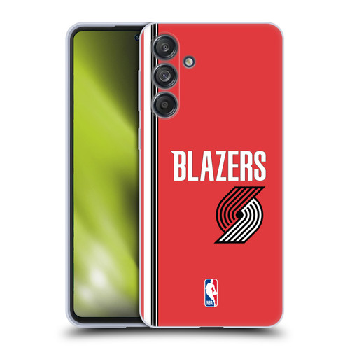 NBA Portland Trail Blazers Logo Retro Design Soft Gel Case for Samsung Galaxy M55 5G