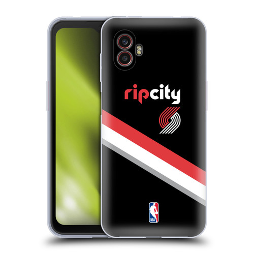 NBA Portland Trail Blazers Logo Black Design Soft Gel Case for Samsung Galaxy Xcover6 Pro/Pro2
