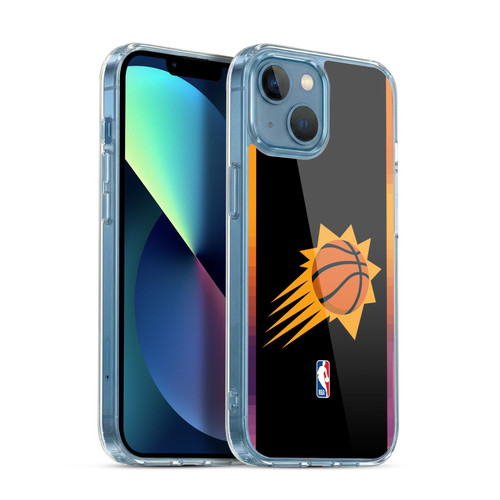 NBA Phoenix Suns Logo Black Design Soft Gel Case for Apple iPhone 13 Mini & MagSafe