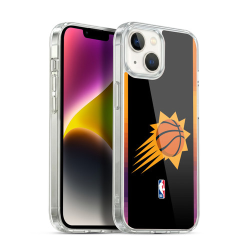 NBA Phoenix Suns Logo Black Design Soft Gel Case for Apple iPhone 14