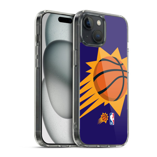 NBA Phoenix Suns Logo Oversized Soft Gel Case for Apple iPhone 15 & MagSafe