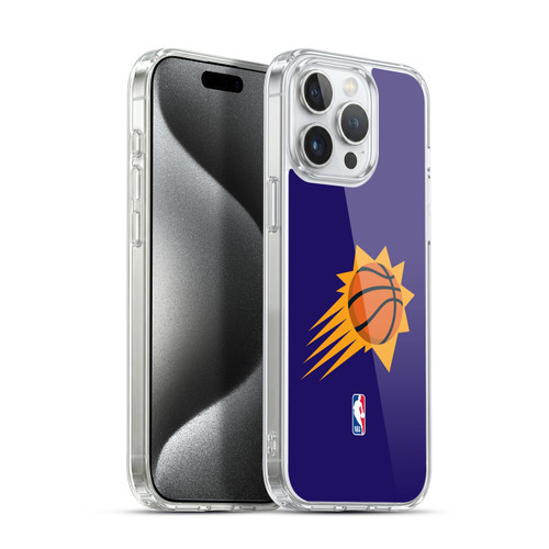 NBA Phoenix Suns Logo Purple Soft Gel Case for Apple iPhone 15 Pro Max & MagSafe