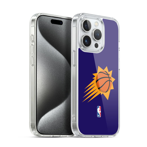 NBA Phoenix Suns Logo Purple Soft Gel Case for Apple iPhone 15 Pro & MagSafe