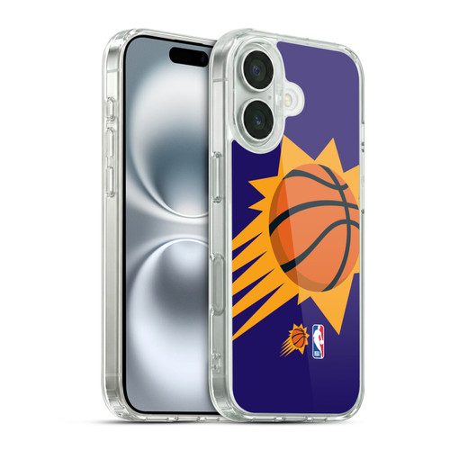 NBA Phoenix Suns Logo Oversized Soft Gel Case for Apple iPhone 16 & MagSafe