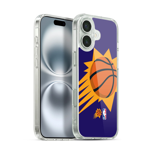 NBA Phoenix Suns Logo Oversized Soft Gel Case for Apple iPhone 16 Plus & MagSafe