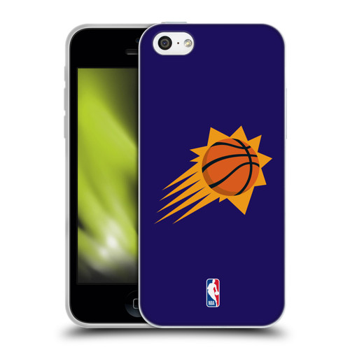 NBA Phoenix Suns Logo Purple Soft Gel Case for Apple iPhone 5c