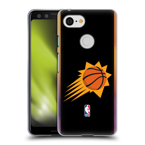 NBA Phoenix Suns Logo Black Design Soft Gel Case for Google Pixel 3