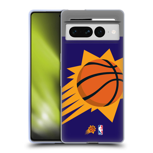 NBA Phoenix Suns Logo Oversized Soft Gel Case for Google Pixel 7 Pro