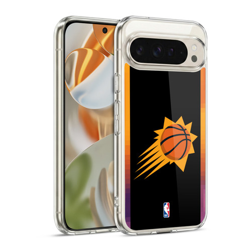 NBA Phoenix Suns Logo Black Design Soft Gel Case for Google Pixel 9 / Pixel 9 Pro