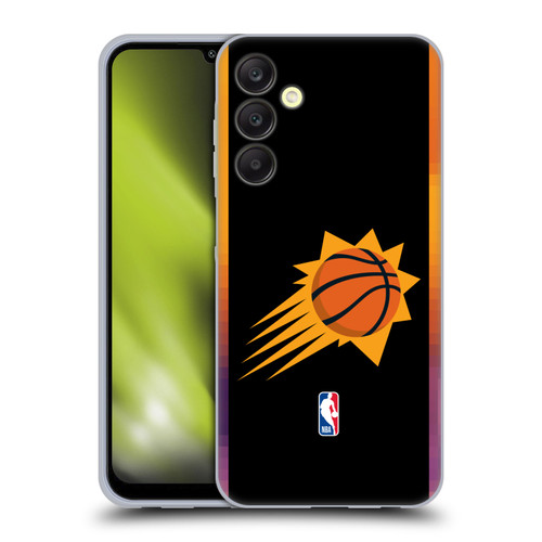 NBA Phoenix Suns Logo Black Design Soft Gel Case for Samsung Galaxy A25 5G