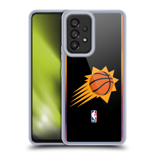 NBA Phoenix Suns Logo Black Design Soft Gel Case for Samsung Galaxy A53 5G (2022)