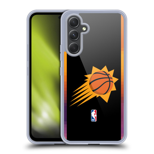 NBA Phoenix Suns Logo Black Design Soft Gel Case for Samsung Galaxy A54 5G