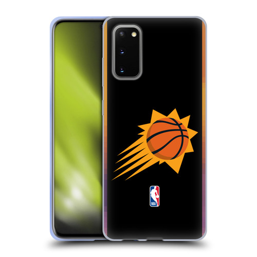 NBA Phoenix Suns Logo Black Design Soft Gel Case for Samsung Galaxy S20 / S20 5G
