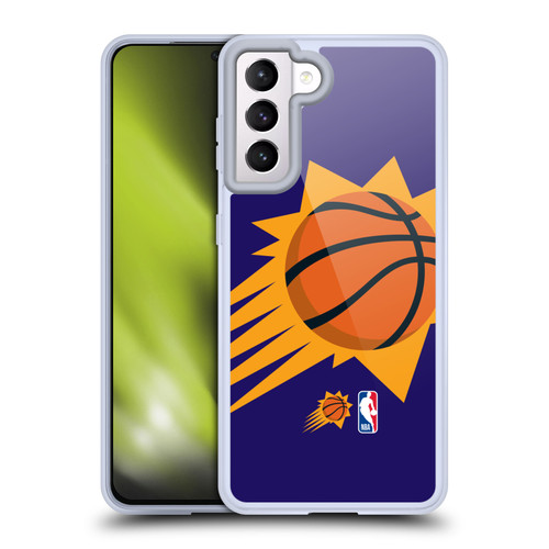 NBA Phoenix Suns Logo Oversized Soft Gel Case for Samsung Galaxy S21 5G & MagSafe