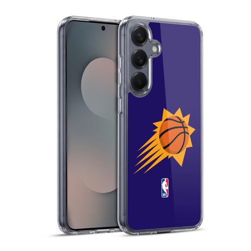 NBA Phoenix Suns Logo Purple Soft Gel Case for Samsung Galaxy S25+ & MagSafe